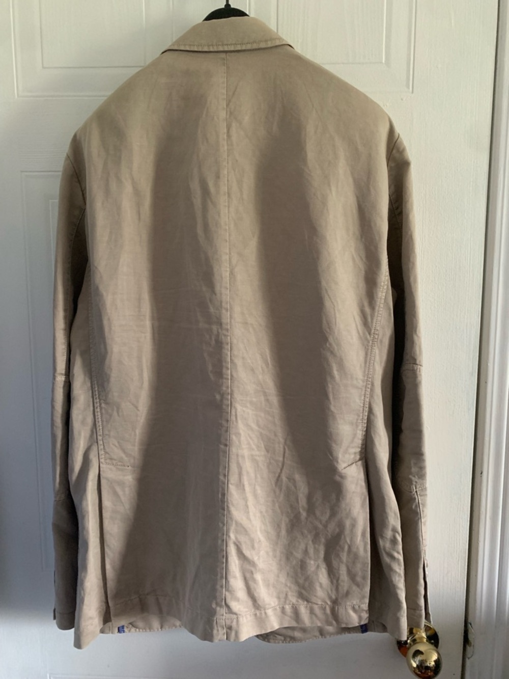 Brax Linen Cotton Blend Riva Tan Blazer Size 40R - Picture 2 of 9